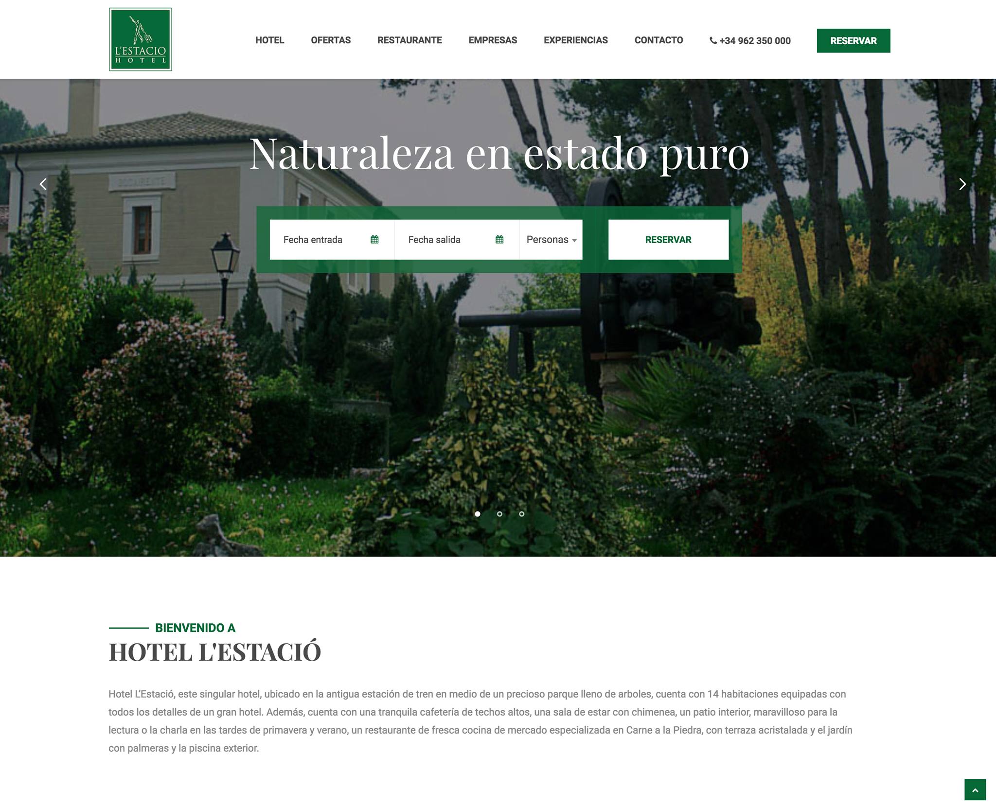 Hotel L’Estació Bocairent estrena nueva web